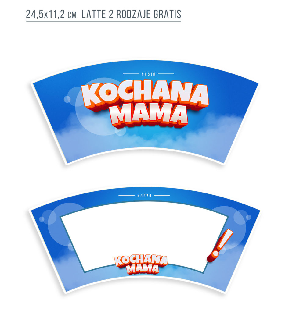 kubek latte projekty kochana mama psd