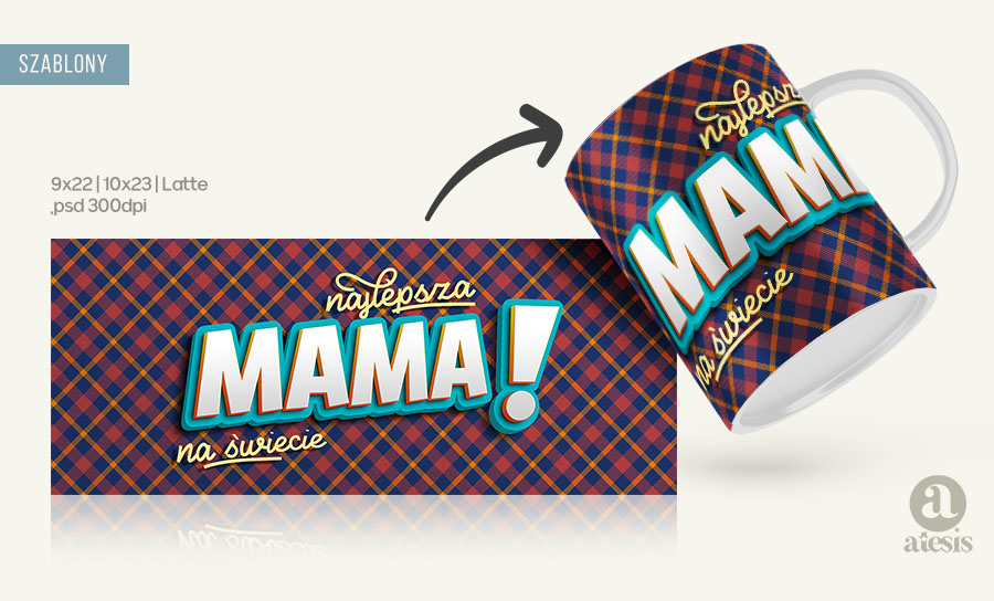nadruki na kubki projekty psd i png najlepsza mama na swiecie