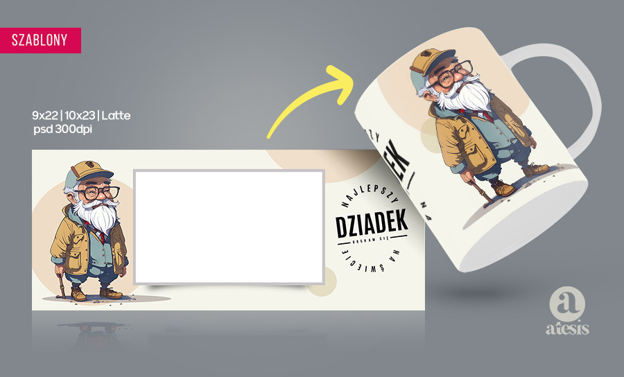 Gotowe szablony Photoshop na Dzień Dziadka 