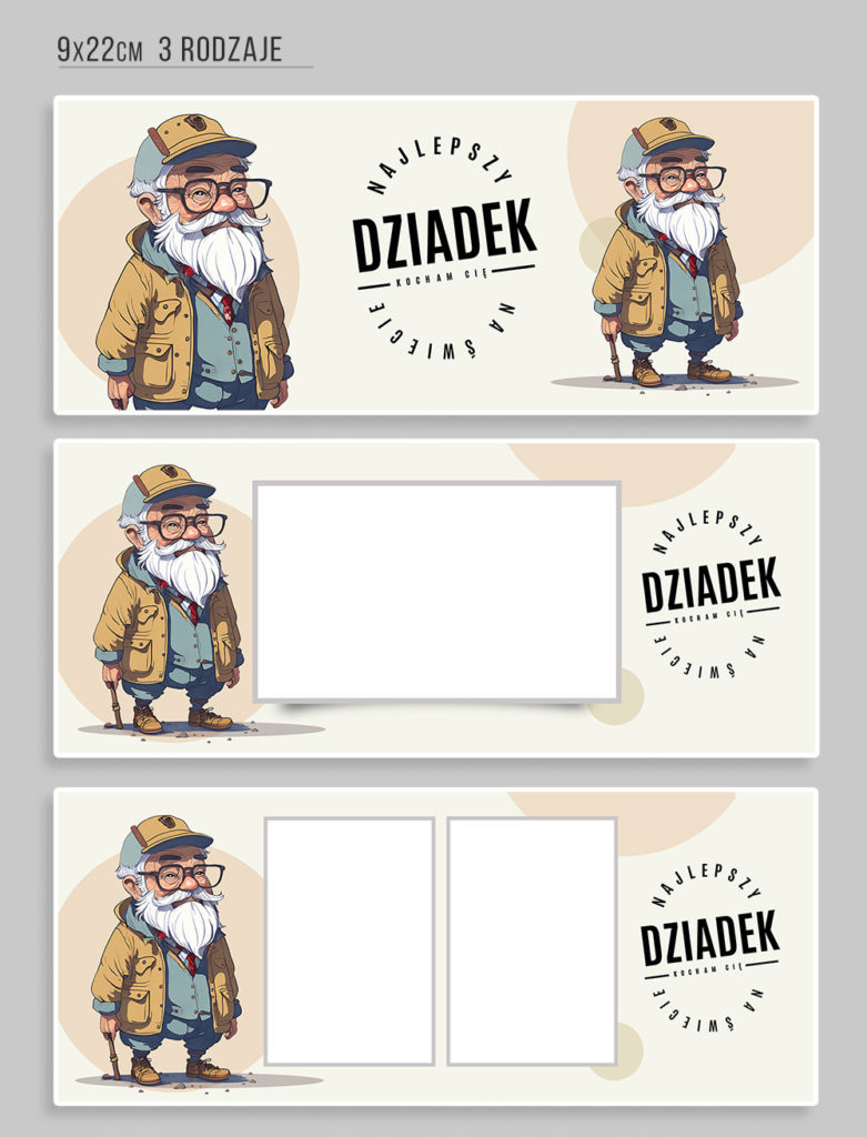 Gotowe szablony Photoshop na Dzień Dziadka 