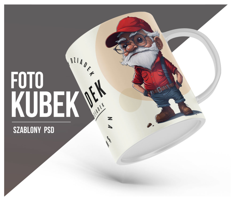 Projekty graficzne dla dziadka do personalizacji ze zdjęciem