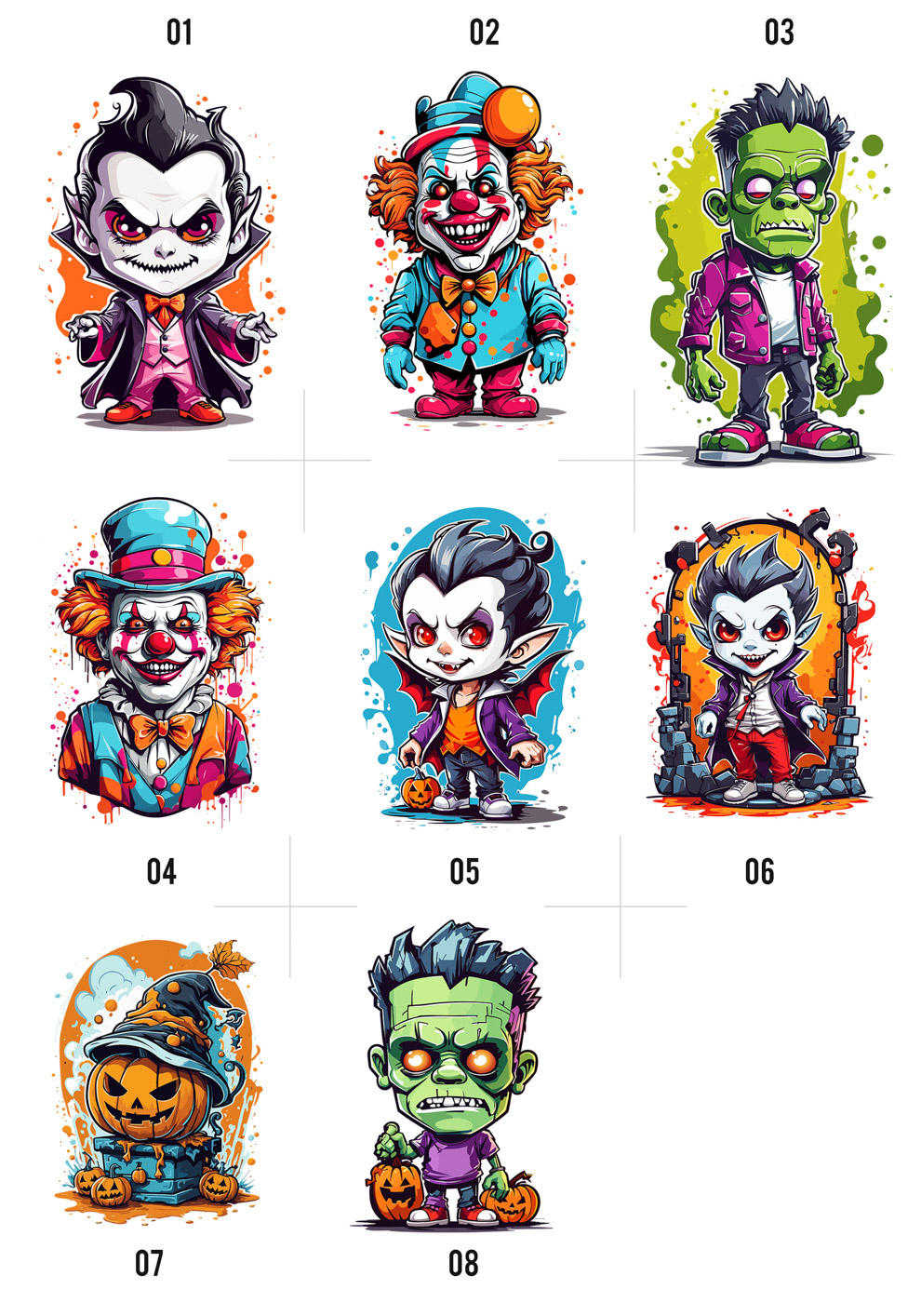 Halloween grafiki do druku