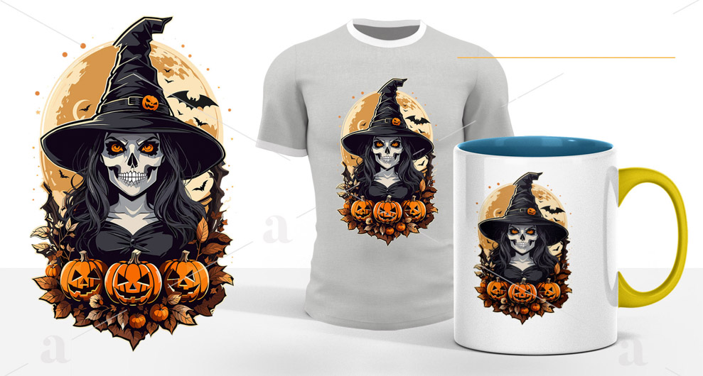 Zestaw Grafik do Druku i Sublimacji Halloween: Twoja Kreacyjna Baza