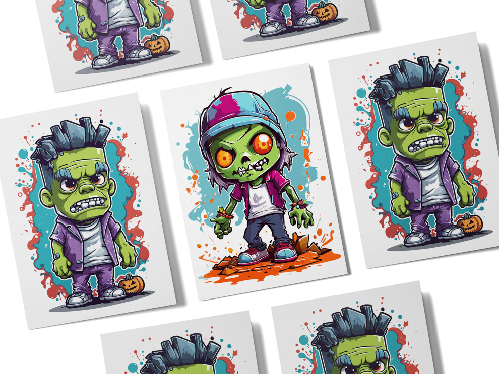 Kreatywne Projekty na Koszulki: Grafiki Halloween w Formacie Wektorowym