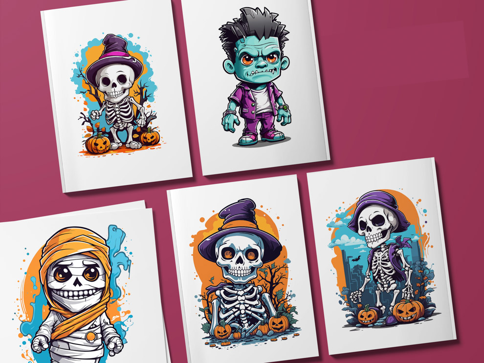 Grafiki do Druku na Halloween: Unikalne Projekty i Kliparty