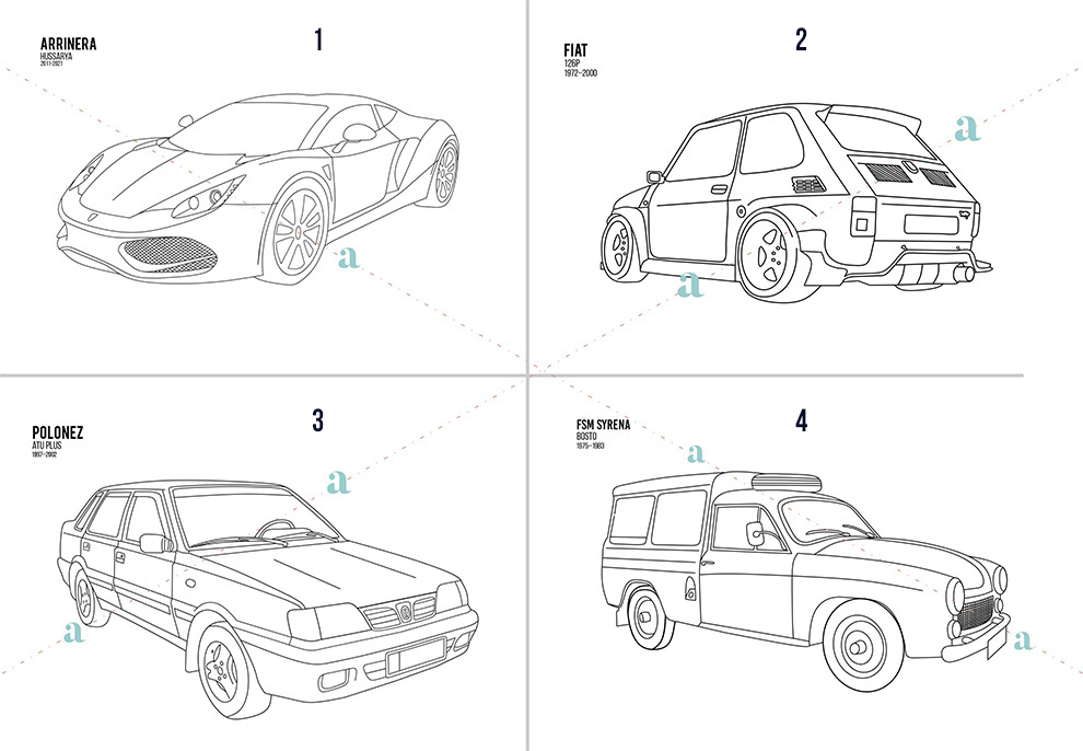 Polskie klasyki kolorowanka samochody ikony motoryzacji Pdf