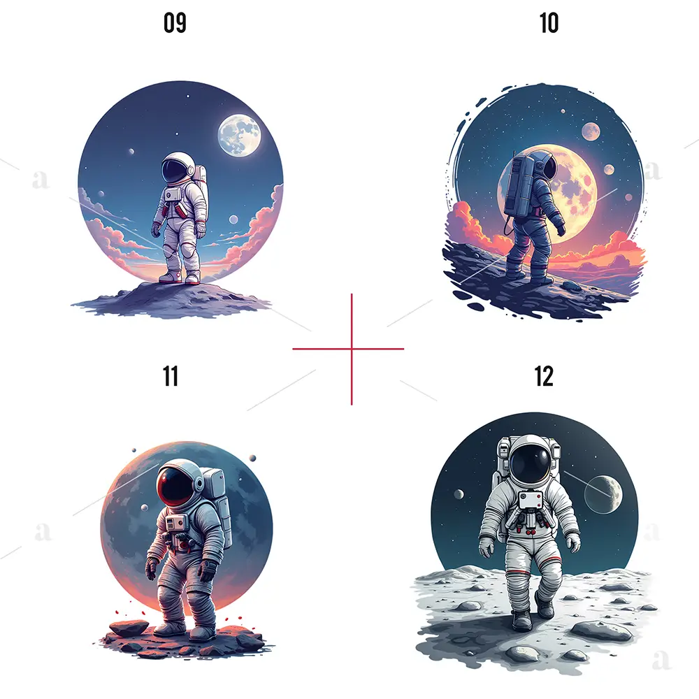 Kliparty Astronauta PNG bez tła – Unikalne Grafiki do Projektów 01