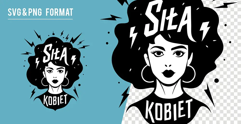 Siła Kobiet Grafiki SVG Wektorowe Cliparty Girl Power Grl Pwr
