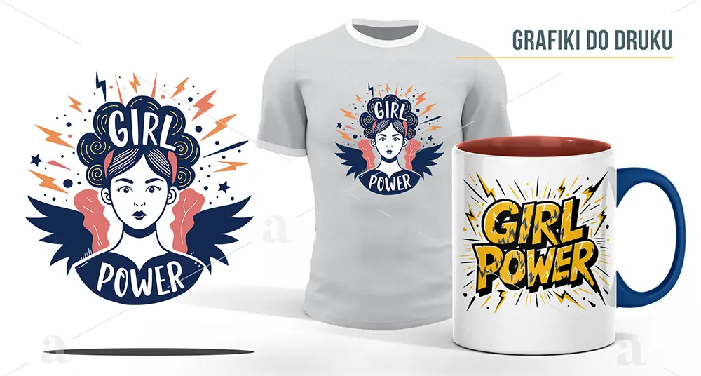 Siła Kobiet Grafiki SVG Wektorowe Cliparty Girl Power Grl Pwr