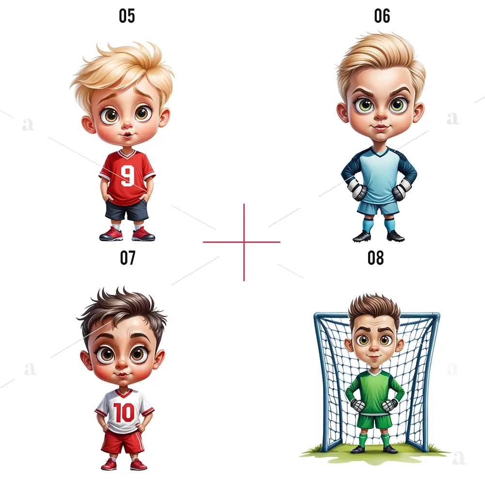 Piłkarskie Grafiki PNG Bez Tła Dzieci – Pobierz Natychmiast 