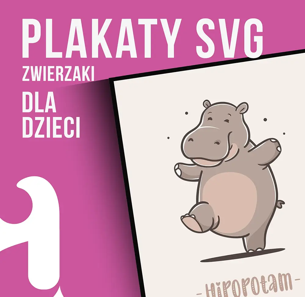 Wektorowe Grafiki dla Maluchów – Zwierzęce Plakaty w Formacie SVG