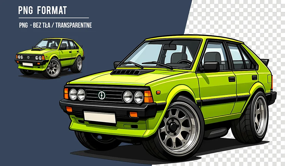 Grafiki FSO Polonez Klasyk – Zestaw 40 Grafik do Druku i Gadżetów!