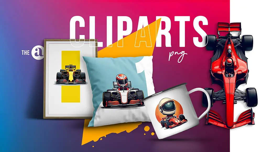 Formuła F1 Kliparty - Adrenalina: 50 Projektów Bolidy wyścigowe