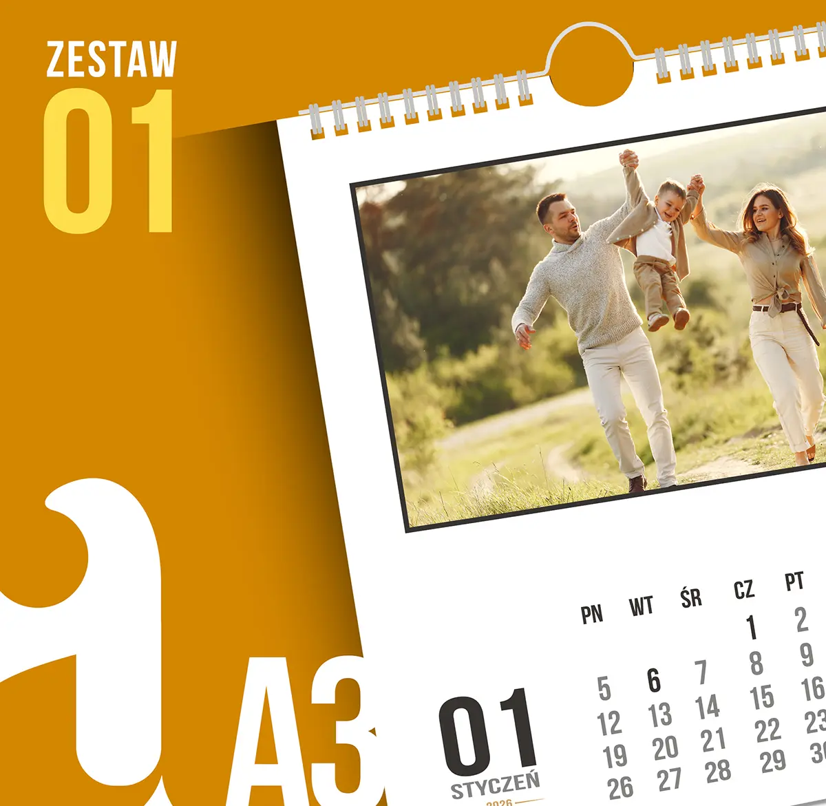Designerskie szablony PSD kalendarzy A3 – idealne do druku